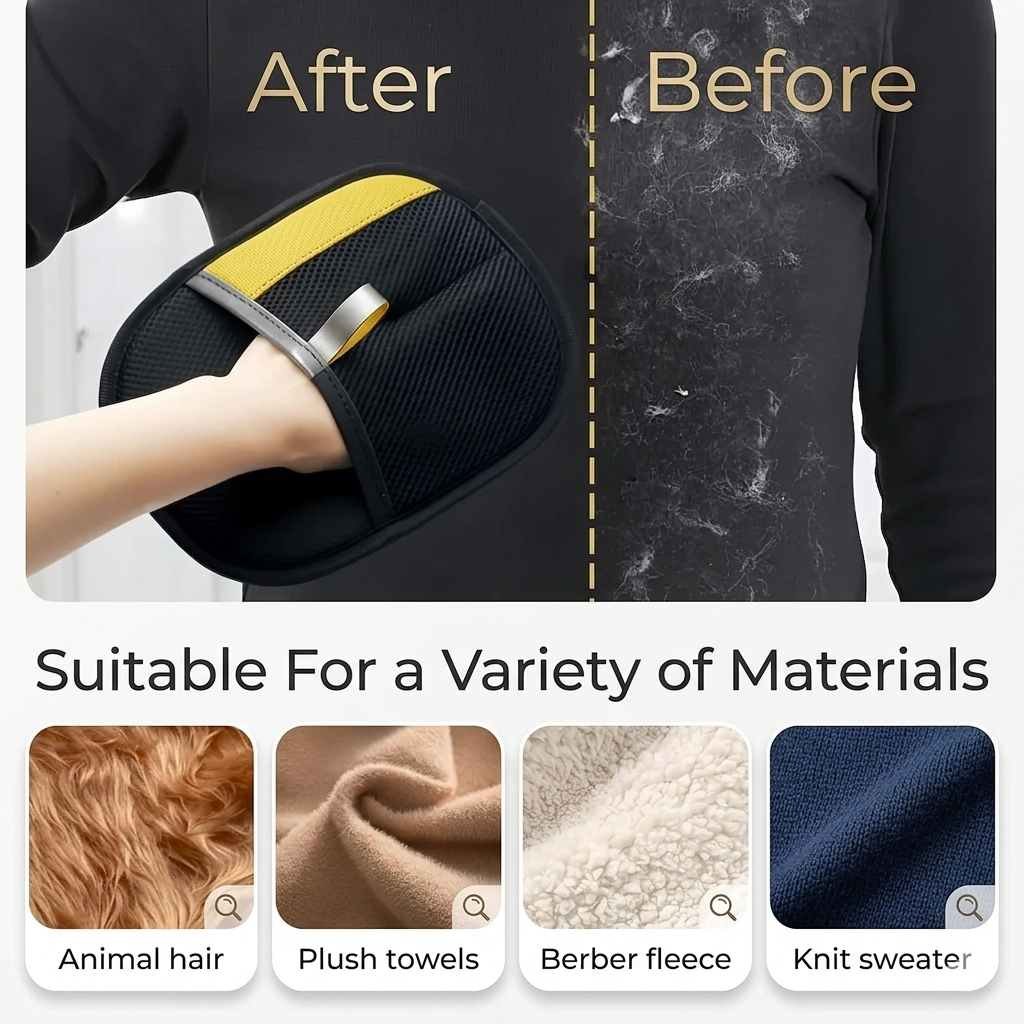 FurHalo™ Reusable Pet Hair Remover for Sofas, Clothes & Carpets