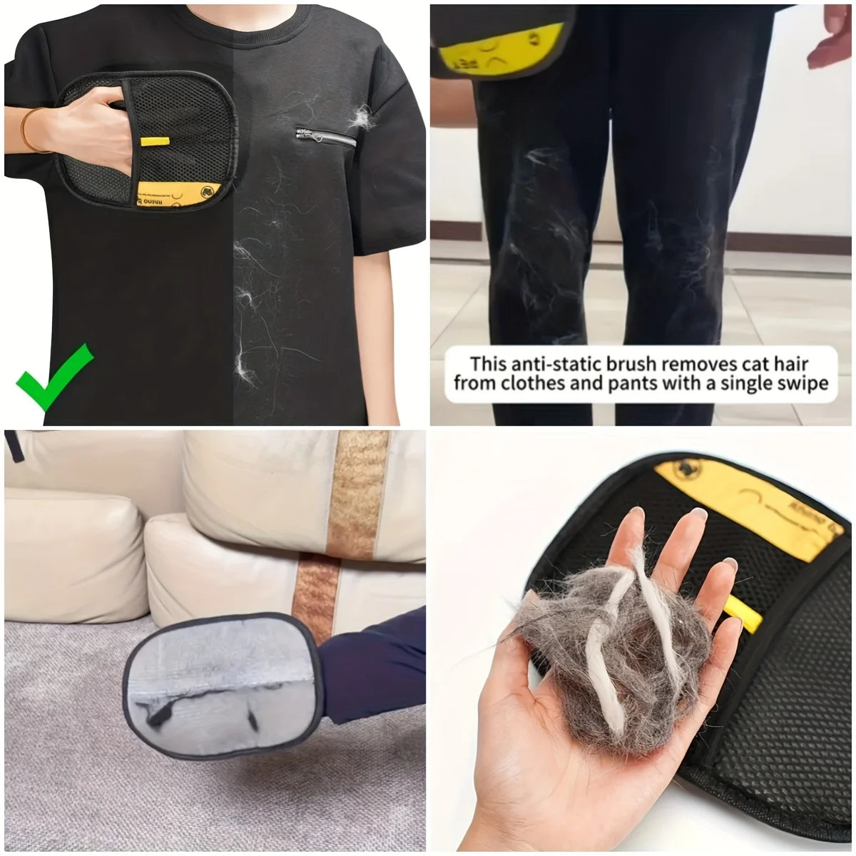FurHalo™ Reusable Pet Hair Remover for Sofas, Clothes & Carpets